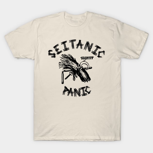 Seitanic panic (black print) T-Shirt by the gulayfather